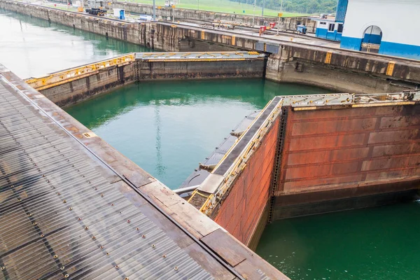 Gatun Locks Gates Part Panama Canal — Stock Photo, Image