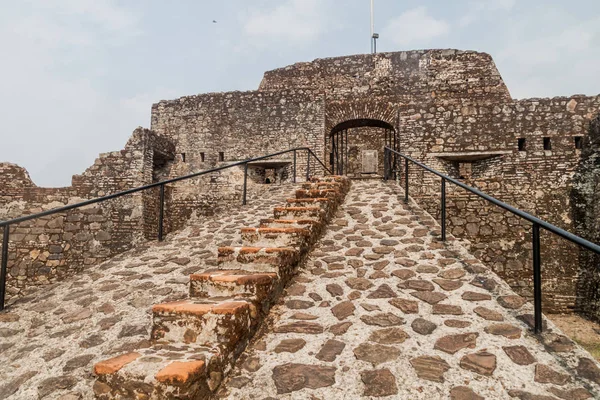 無原罪懐胎の村サン ファン川 ニカラグアでエル カスティーヨの要塞 — ストック写真