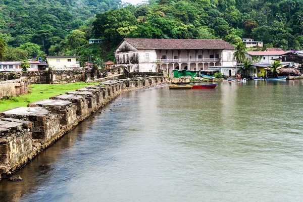 Fuerte San Jeronimo Fort Echte Aduana Douane Huis Portobelo Dorp — Stockfoto