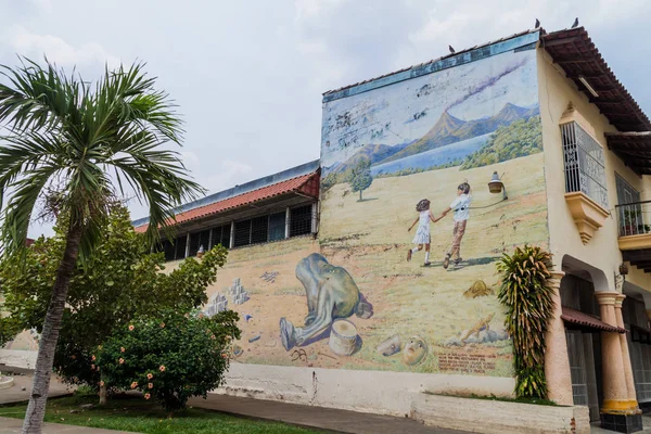 Leon Nicaragua Aprile 2016 Pittoresco Murale Nel Centro Leon Nicaragua — Foto Stock