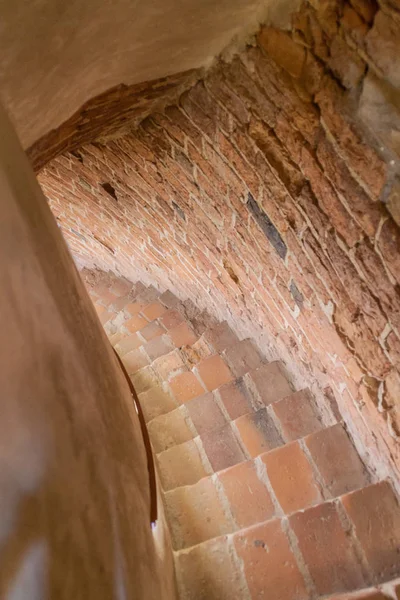 Escalera Estrecha Una Torre Del Castillo Turaida Letonia — Foto de Stock