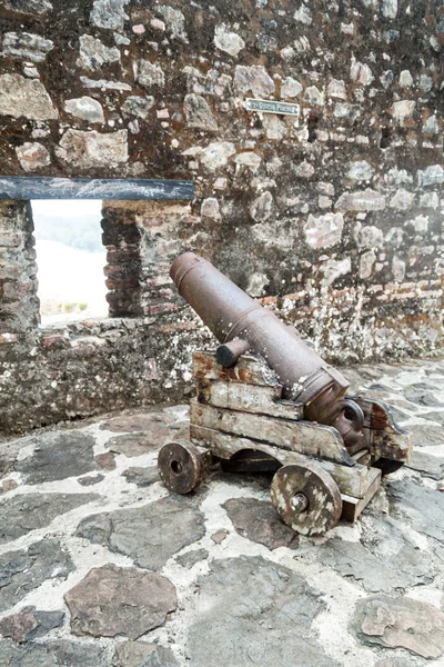 Cannon Fortress Immaculate Conception Village Ell Castillo San Juan River — Stock Photo, Image