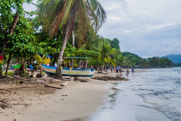 Puerto Viejo Talamanca Costa Rica Mai Menschen Strand Dorf Puerto — Stockfoto