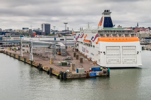 Tallinn Estónia Agosto 2016 Baltic Queen Cruzeiro Propriedade Operador Ferry — Fotografia de Stock