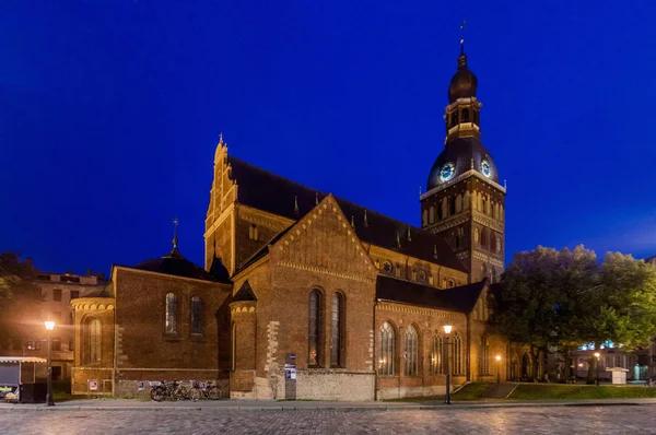 Evangelické Lutheran Katedrála Rize Lotyšsko — Stock fotografie