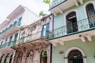 Kasko Viejo (Historic Center) Panama City'deki sömürge binalarda