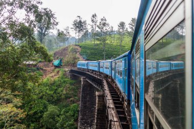 Dağ Bandarawela, Sri Lanka yakınındaki yerel tren sürmek