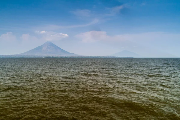 Ometepe Island Nicaragua Lake Volcanoes Concepcion Left Maderas Right — Stock Photo, Image