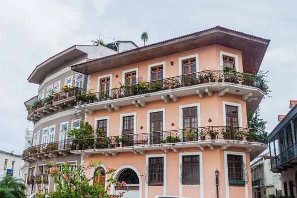 Kolonialne Budynki Casco Viejo Historyczne Centrum Mieście Panama — Zdjęcie stockowe