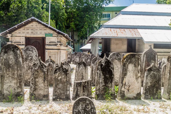 Cementerio Mezquita Del Viejo Viernes Hukuru Miskiiy Macho Maldivas — Foto de Stock