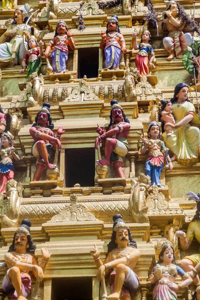 Detail Einer Dekoration Des Neuen Kathiresan Kovil Tempels Colombo Sri — Stockfoto
