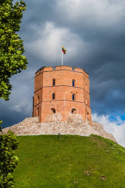 Şafak Kulesi (Gedimino) Vilnius, Litvanya, parçası üst Vilnius Castle karmaşık