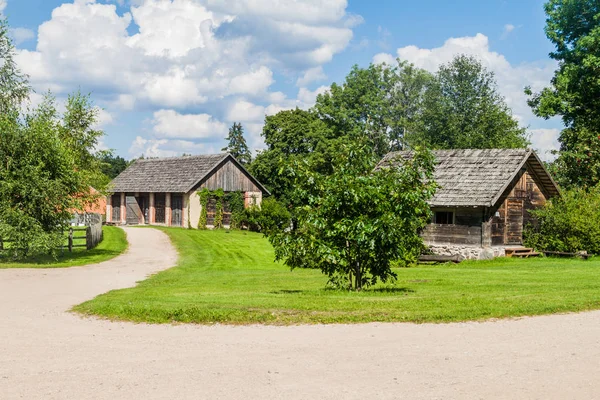 Eski Köy Evi Turaida Müzesi Rezerv Letonya — Stok fotoğraf