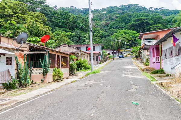 Street Portobelo Village Panama — Stock Photo, Image