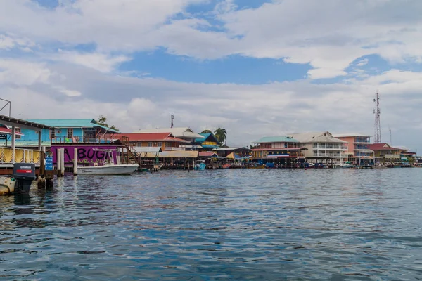 Bocas Del Toro Panama Maggio 2016 Veduta Degli Edifici Sul — Foto Stock