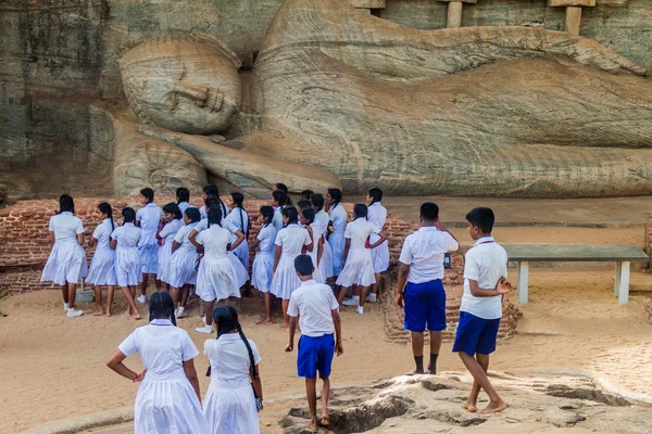 Полоннарува Шри Ланка Июля 2016 Года Дети Школьной Форме Посещают — стоковое фото