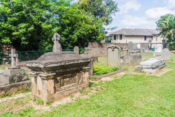 Kandy Sri Lanka Julho 2016 Cemitério Guarnição Britânica Kandy Sri — Fotografia de Stock