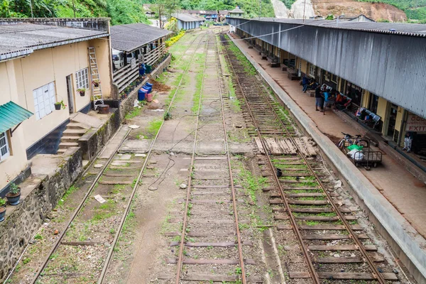 Nanu Oya Sri Lanka Julho 2016 Vista Uma Estação Ferroviária — Fotografia de Stock
