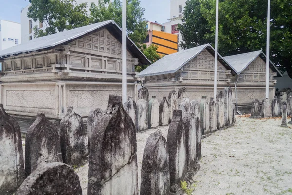 Cmentarz Stary Piątek Meczet Hukuru Miskiiy Male Maldives — Zdjęcie stockowe