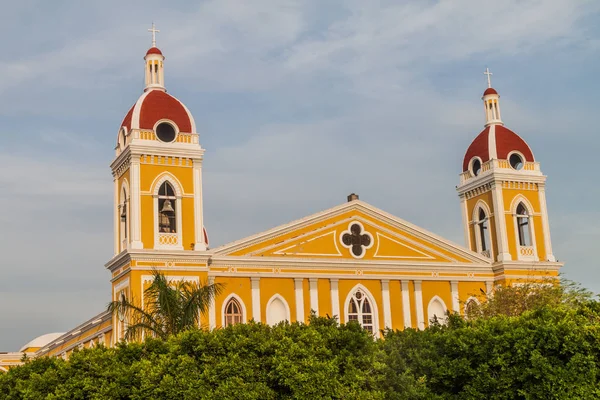 Catedral Granada Nicarágua Segundo Plano — Fotografia de Stock