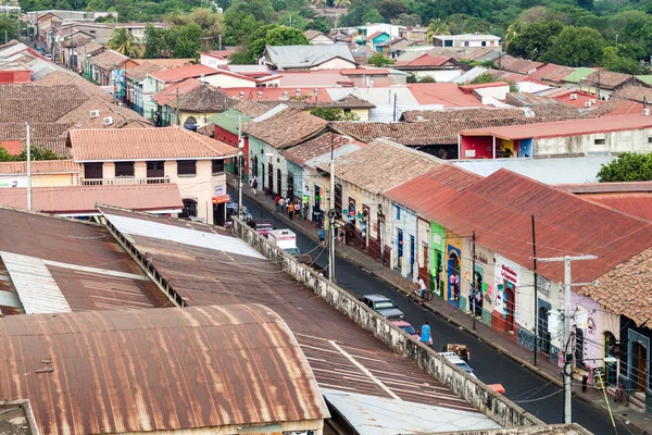 Leon Nicaragua Abril 2016 Vista Los Tejados Centro León Nicaragua — Foto de Stock