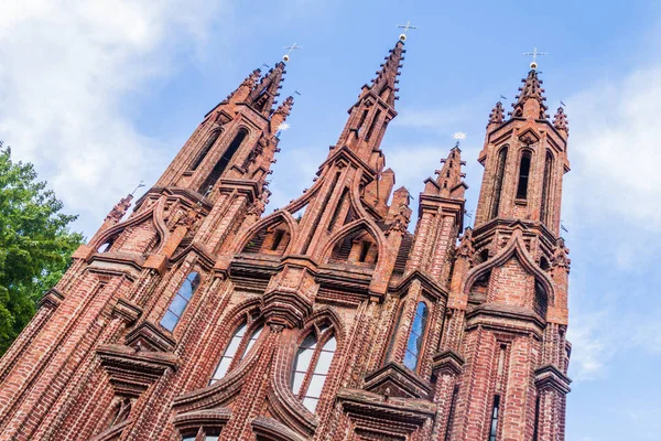 Iglesia Santa Ana Vilna Lituania — Foto de Stock