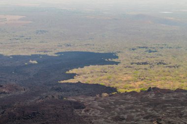 Cerro zenci yanardağ, Nikaragua lav akar