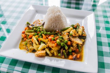 Mercado de Mariscos (Seafood Market) Panama City'deki karışık deniz ürünleri yemek