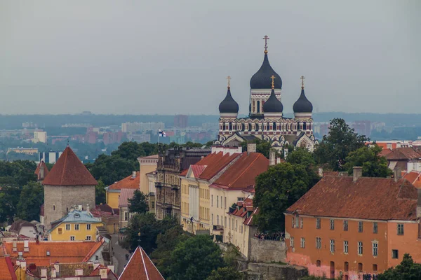 Pravoslavná Katedrála Alexandra Něvského Tallinn Estonsko — Stock fotografie