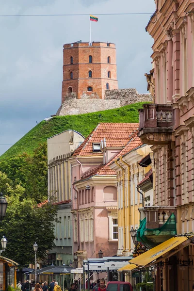 Vilnius Lithuania August 2016 Tower Gediminas Gedimino Vilnius Lithuania Part — Stock Photo, Image