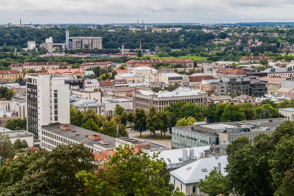 Αεροφωτογραφία Της Πόλης Kaunas Λιθουανία — Φωτογραφία Αρχείου