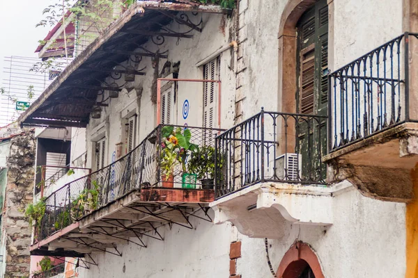 Crumbling Colonial Buildings Casco Viejo Historic Center Panama City — Stock Photo, Image