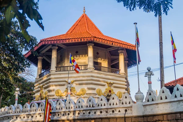 Onderdeel Van Malwathu Maha Viharaya Tempel Kandy Sri Lanka — Stockfoto