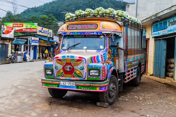 Nuwara Eliya Sri Lanka Июля 2016 Года Красочный Грузовик Овощами — стоковое фото