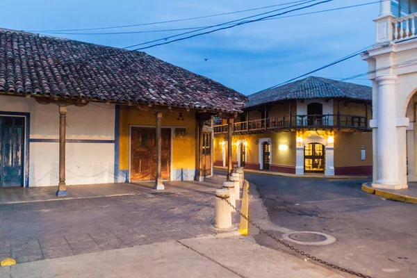 Antiguos Edificios Coloniales Plaza Parque Central Granada Nicaragua — Foto de Stock