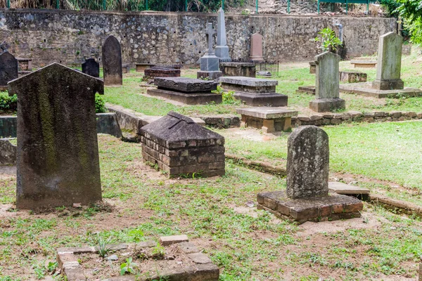 Kandy Sri Lanka Julho 2016 Cemitério Guarnição Britânica Kandy Sri — Fotografia de Stock