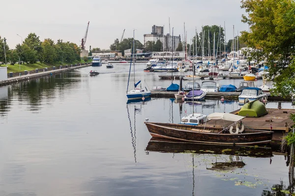 Jachten Een Jachthaven Riga Letland — Stockfoto