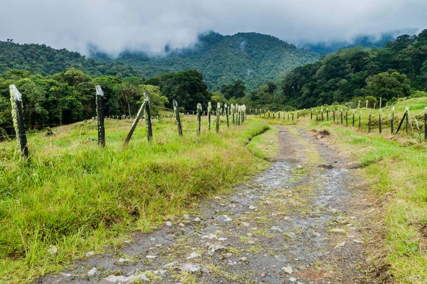 Small Mountain Road Pastures Boquete Panama — Stock Photo, Image