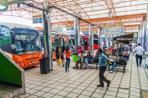 San Jose Costa Rica Mayo 2016 Vista Autobuses Estación Autobuses — Foto de Stock