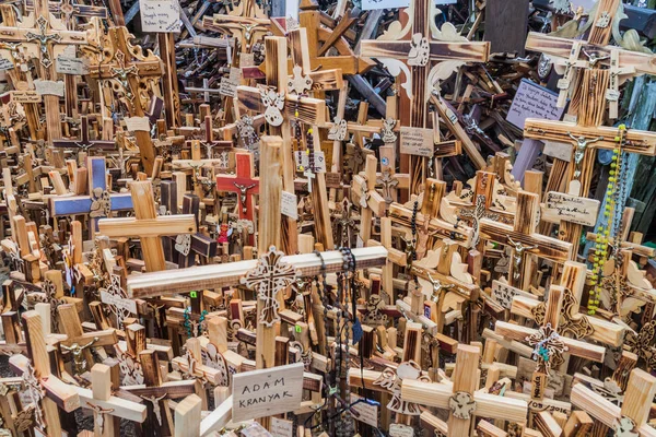 Muchas Cruces Fuerte Católico Fondo — Foto de Stock