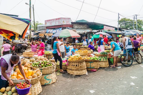 Leon Nicaragua Abril 2016 Vista Mercado Terminal Leon Nicarágua — Fotografia de Stock