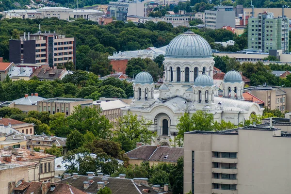 Iglesia San Miguel Arcángel Kaunas Lituania — Foto de Stock