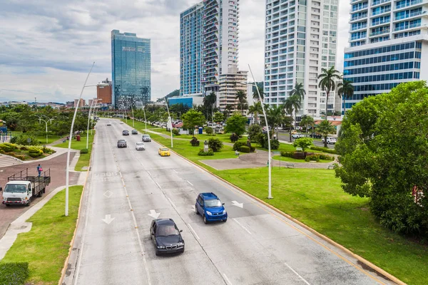 Panama City Panama Maggio 2016 Veduta Dei Grattacieli Moderni Viale — Foto Stock