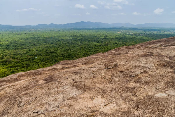 Manzara üzerinden Pidurangala Rock, Sri Lanka çevreleyen görünümü