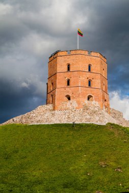 Şafak Kulesi (Gedimino) Vilnius, Litvanya, parçası üst Vilnius Castle karmaşık