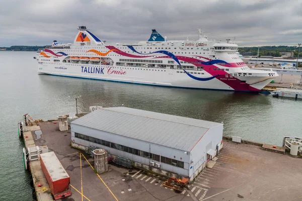 Tallinn Estonie Août 2016 Baltic Queen Ferry Croisière Appartenant Opérateur — Photo