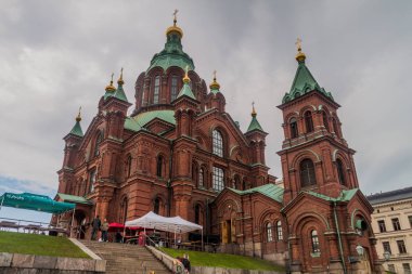 HELSINKI, FINLAND - AUGUST 25, 2016: Uspenski Cathedral in Helsinki, Finland