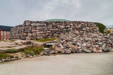 Temppeliaukion (kaya Kilisesi da bilinir) kilisede Helsinki, Finlandiya