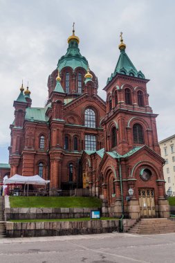 HELSINKI, FINLAND - AUGUST 25, 2016: Uspenski Cathedral in Helsinki, Finland