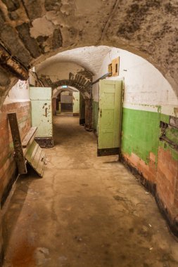 Tallinn, Estonya (eski deniz kale ve cezaevi) Patarei iç.